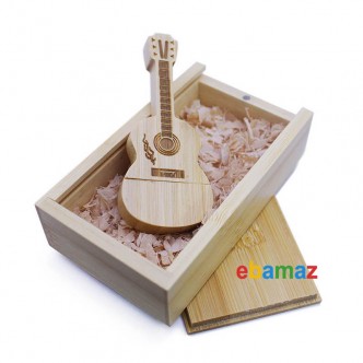 Guitar Wood USB Thumb Drive 128MB to 64GB Flash Stick